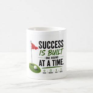 Golf Red Flag Golf Lifestyle Typography Design  Coffee Mug