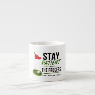 Golf Red Flag Golf Lifestyle Typography Design  Espresso Cup