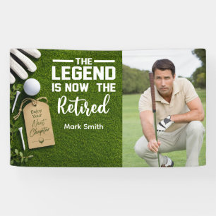 Golf Retirement create your own photo Banner