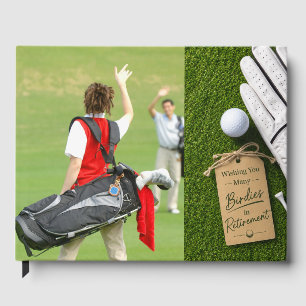 Golf  Retirement create your own photo Guest Book