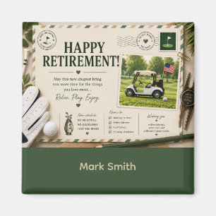 Golf  retirement for golfer  magnet
