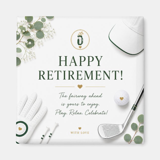 Golf  retirement for golfer  magnet (Front)