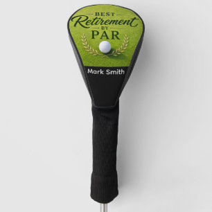 GOLF RETIREMENT for Golfer on green grass Head Cover
