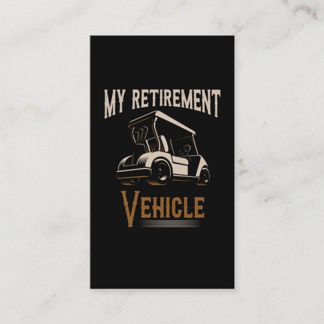 Golf Retirement Golf Course Club Golfing Retired Business Card (Front)