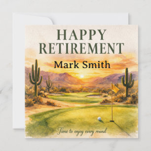 Golf Retirement in Arizona Card