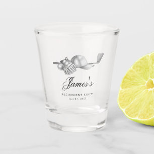 Golf Retirement Party Favour Custom Shot Glass