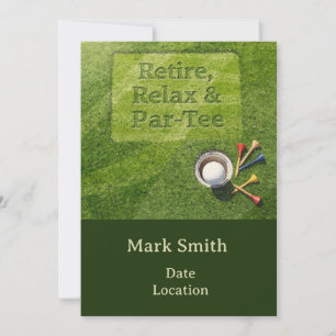 GOLF RETIREMENT Party on the green Invitation