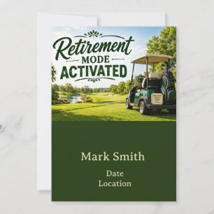 GOLF RETIREMENT Party on the green Invitation