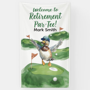 GOLF RETIREMENT Tee off ParTee for golfer Banner