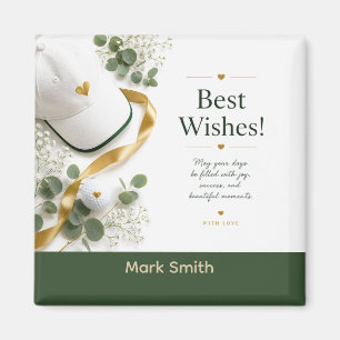 Golf  retirement Wishes  for golfer  Magnet