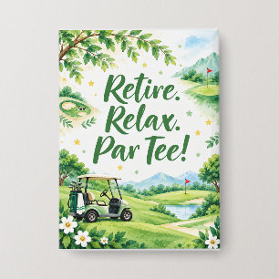 Golf Retirement with golf flag Golf Balls
