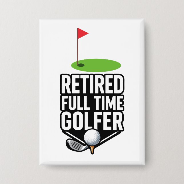 Golf  Retirement with golf flag Golf Balls (Front)