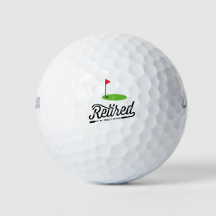 Golf  Retirement with golf flag Golf Balls