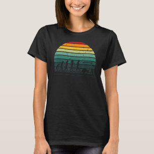Golf Retro Style Evolution Of Man T-Shirt