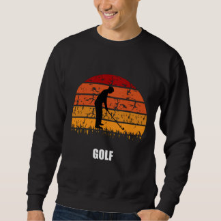 golf retro sunset sweatshirt