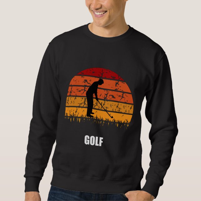golf retro sunset sweatshirt (Front)