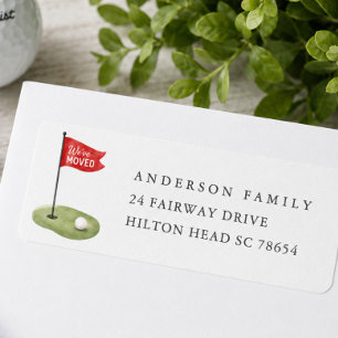 Golf Return Address Sticker