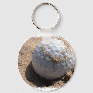 Golf Sand Pit Design Keychain
