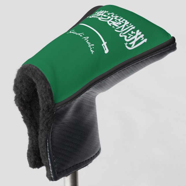 Golf Saudi Arabia & Saudi Flag / Golf Clubs Covers (3/4 Front)