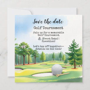 Golf Save the date Golf Tournament Announcement