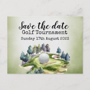 Golf Save the date Golf Tournament Announcement Postcard
