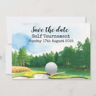 Golf Save the date Golf Tournament  Invitation