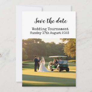 Golf Save the date Golf Wedding Invitation