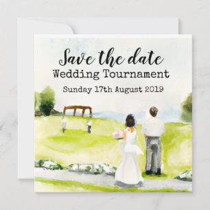Golf Save the date Golf Wedding Tournament Announcement