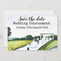 Golf Save the date Golf Wedding Tournament