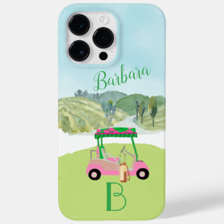 Golf Scene Monogram Name Case-Mate iPhone 14 Pro Max Case