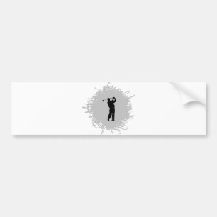 Golf Scribble Style Bumper Sticker