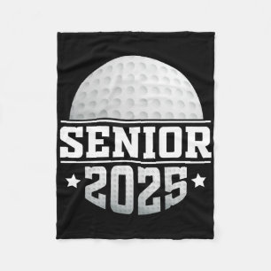 Golf Senior 2025 Senior Year Cl Of 25 Graduation  Fleece Blanket