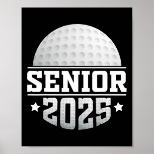 Golf Senior 2025 Senior Year Cl Of 25 Graduation Poster