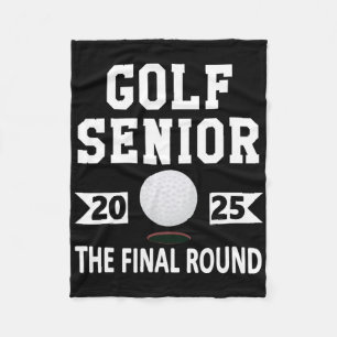 Golf Senior Cl 2025 High School Senior Night Gradu Fleece Blanket