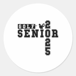 Golf Senior Night Golf Senior 2025 Graduation 57 Classic Round Sticker