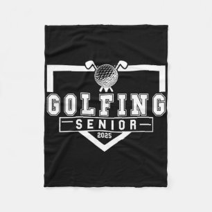 Golf Senior Night Golf Senior 2025 Graduation 6 Fleece Blanket