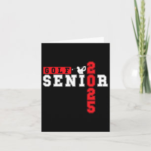 Golf Senior Night Golf Senior 2025 Graduation 9 Card