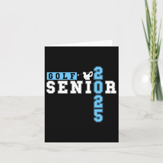 Golf Senior Night Golf Senior 2025 Graduation &#;  Card (Front)