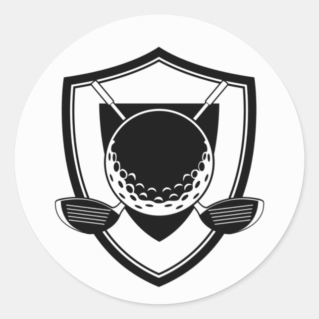 Golf Shield Sticker (Front)