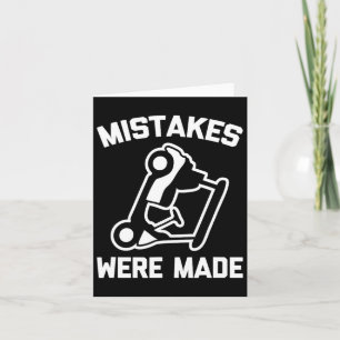 Golf Shirt Mistakes Were Made (golf Cart) Funny Go Card