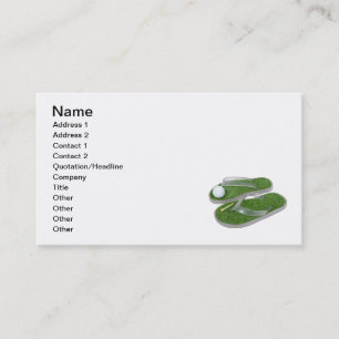 Golf Shoes Ball Tee Business Card