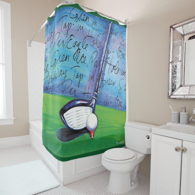 Golf shower curtain (In Situ)