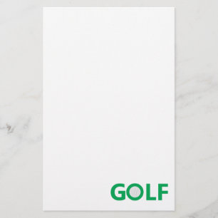 Golf sign stationery
