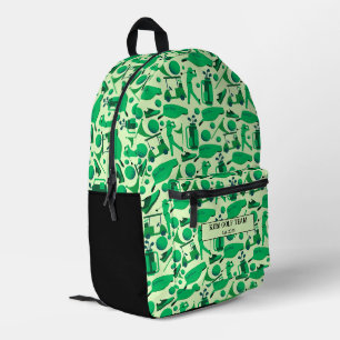 Golf Silhouette Pattern Classic branding buisness  Printed Backpack