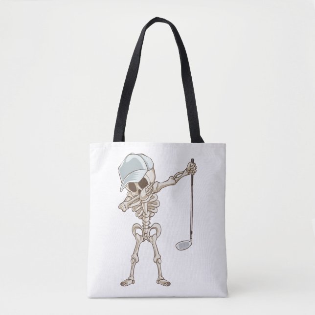 Golf Skeleton Tote Bag (Front)