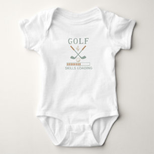 Golf Skills Loading - Cute Future Golfer Baby Bodysuit