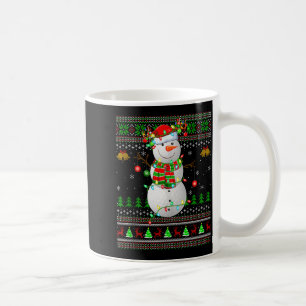 Golf Snowman Ugly Christmas Sweaters Golfing Golfe Coffee Mug