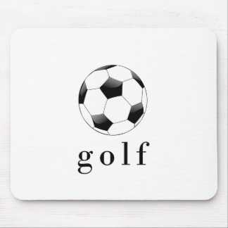 Golf Soccer Ball Funny Sports T-Shirt Mouse Pad