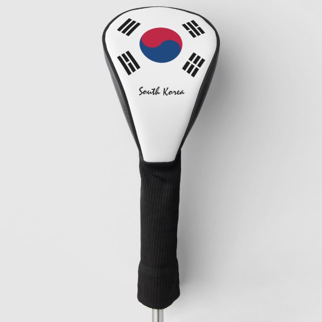 Golf South Korea & Korean Flag / Golf Clubs Covers (Front)