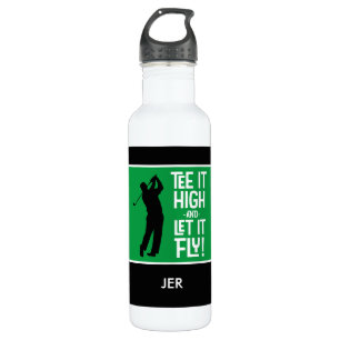 Golf Sports Humour Tee Quote Cute Men's Black Gree 710 Ml Water Bottle